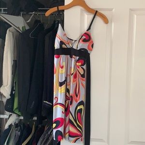 Fun print strappy dress